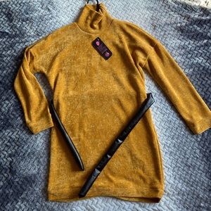 Dress mustard yellow